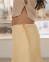 BASERANGE 25 Autumn/Winter Loose Skirt Comfortable French BAS-SSGA-FL-AU25-ANA YELLOW